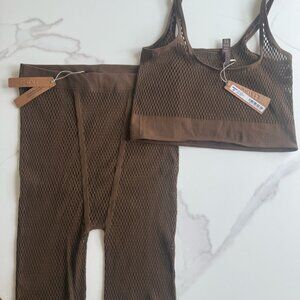 Rare SKIMS Seamless Mesh Fishnet Set